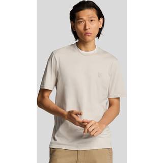 Lyle & Scott Lyle & Scott Natural Cotton Contrast Collar Superfine T-Shirt