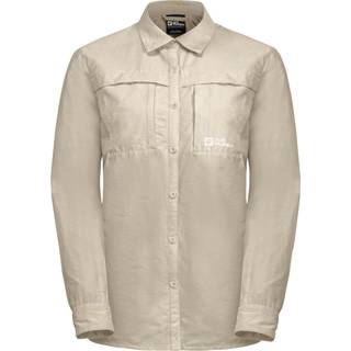 Jack Wolfskin Women's Barrier Longsleeve Shirt Stone, M