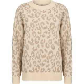 SC-Ine 3 - Leopard Pullover - Cream