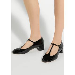 Dune London Dune London Black Believable T-Bar Maryjane Low Block Heels