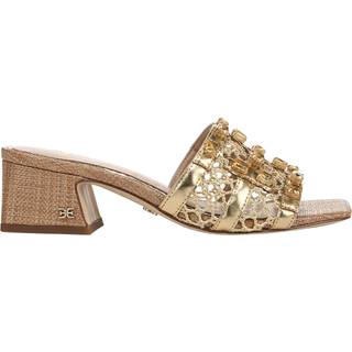 Sam Edelman Normal pasform Guld Webster Block Heeled Slider SandalerEU 41 (UK 8)