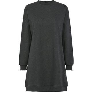 PIECES dame kjole PCPATRICE - Dark Grey Melange SUNDAY MORNING - XS