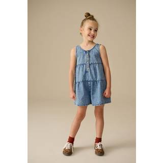 Next Blue Denim 100% Cotton Playsuit (3-16yrs)