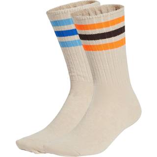 Ribbed Crew sokker, 2 par - Wonder White / Multicolor - 31-33