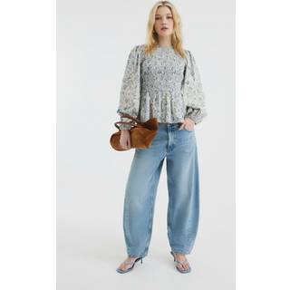 River Island Shirred Bodice 100% Cotton Top46