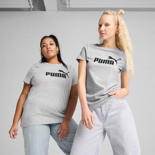 Women&#39;s Puma ESS No. 1 Logo T-Shirt, Gray, Size XL, Clothing - Light Gray Heather - XL