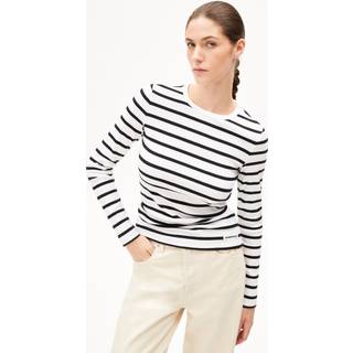 ARMEDANGELS Women's Maywaa Stripes Longsleeve Damer størrelse XS farve hvid