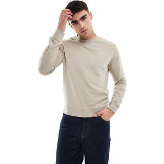 Farah Tim New Crew Sweatshirt Beige