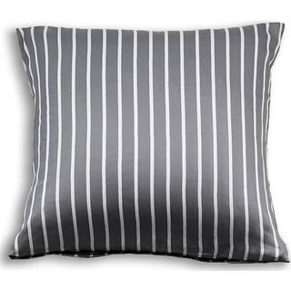 Bambus pudebetræk - 100% Naturligt bambus - 60x63 cm - Stribet grå - Satinvævet hovedpudebetræk