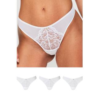 Ann Summers Ann Summers White Thong Sexy Lace Knickers 3 Pack