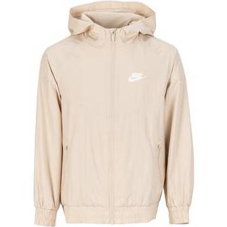 Nike Windrunner Repel-hættejakke til større børn - brun - M