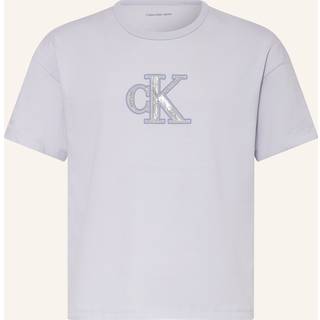 Boxy Logo T-shirt - Purple - 14 years (164 cm)