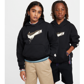 Oversized Nike SB EasyOn-skaterhættetrøje til større børn - sort - XS