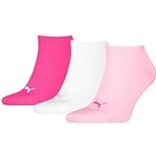 Puma 3-pak Sneaker Socks - Pink/White - Str 35/38