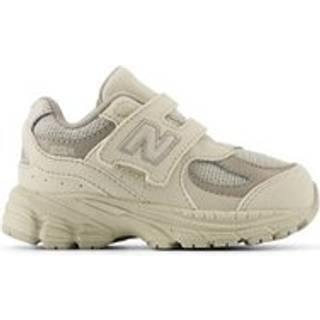 New Balance Børn 2002 HOOK & LOOP i Grå/Brun læder, Størrelse 33.5
