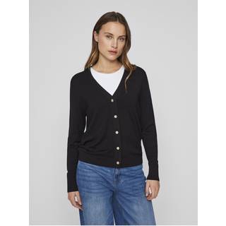 VILA Viwennie V-neck L/S KNIT CARDI Black Beauty L