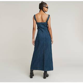 Snaps Dress - Dark blue - Women