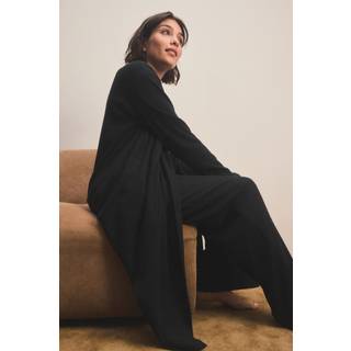 Next Black Longline Knitlook Cardigan