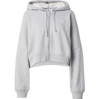 Essentials Short Full-Zip French Terry hættetrøje - Medium Grey Heather