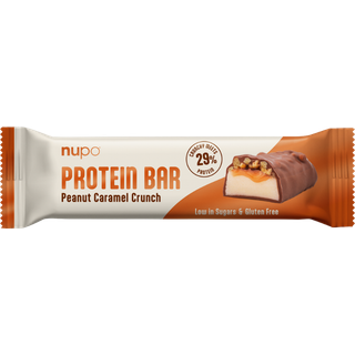 Proteinbar m. peanutbutter og karamelsmag (På lager i varehus)