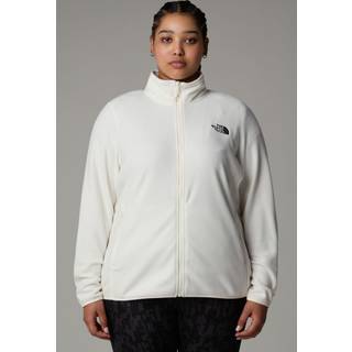 The North Face Women's Plus 100 Glacier Full Zip Fleecejakke Damer størrelse 2X farve grå/hvid