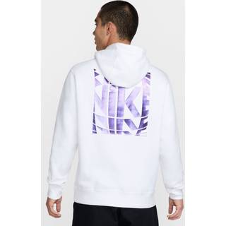 Nike Nike White Club Back Graphic Pullover Hoodie