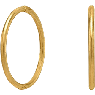 Siersbøl - 8 eller 14 kt guld creoler 1mm x Ø12