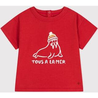 Petit Bateau T-shirt Aurora 12 months  Rød  12 måneder  mand