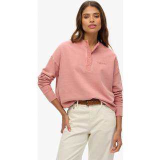 Superdry Superdry Ash Rose Emb Core Logo Button Crew Sweatshirt