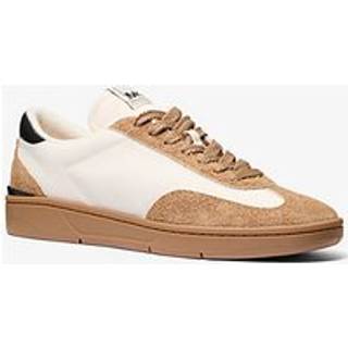 MK Wilton Suede and Nylon Trainers - Natural - Michael Kors - EU 45