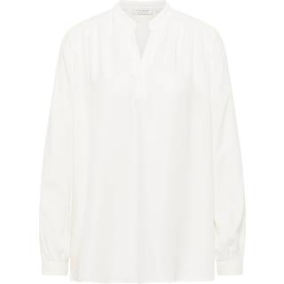 Viscose Shirt Blouse in off-white plain