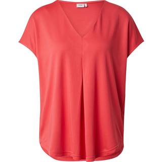 NÜMPH - NUTILIA SS BLOUSE - Geranium - XXL - Rød - T-Shirts & Tops
