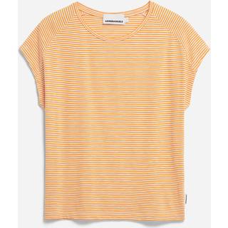 ARMEDANGELS Women's Ofeliaa Lovely Stripes T-shirt Damer størrelse XS farve beige