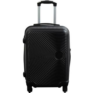 Håndbagage kuffert - Hardcase letvægt kuffert - Kabine trolley - Sorte cirkler
