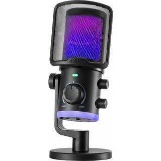 Fifine Ampligame AM6 Kondensator Mikrofon med RGB - Hvid