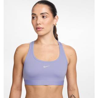 Nike Training Swoosh Light Support Sports Bra, Purple - XS