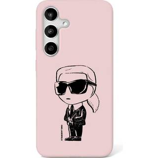 Karl Lagerfeld silikoneetui Graffiti med magnet til Samsung Galaxy S25 - Pink