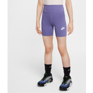 Nike Classic-cykelshorts (13 cm) med høj talje til piger - lilla - L