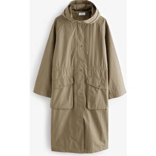Next Khaki Green Shower Resistant Rain Coat
