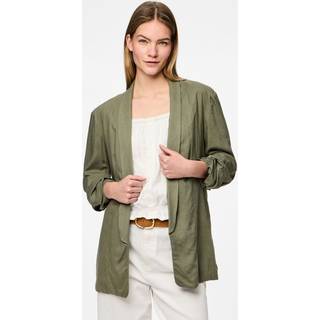 PIECES PIECES Green Relaxed Ruched Sleeve Blazer