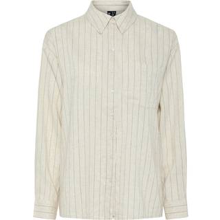 PIECES dame skjorte PCPIA - Birch Stripes black - L