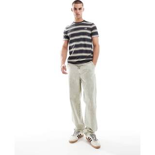 Fred Perry Herren T-Shirt grau gestreift