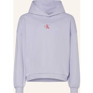 Loose Back Graphic Hoodie - Purple - 10