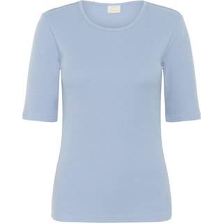 KAFFE Carna T Shirt Soft Chambray Blå-XL