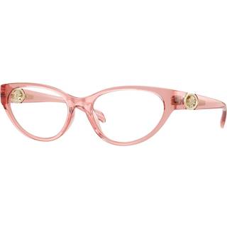 Versace Kvinde VE3372U 5322 Optiske stel Injiceret Rosa Transparent Cat Eye Normal