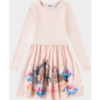 Molo Credence Long-Sleeved Dress Horses 98/104 cm  Lyserød  98/104 cm  kvinde