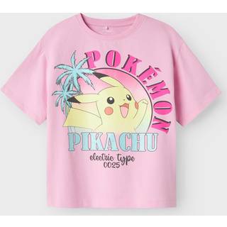 Name It T-shirt Pink Med Pokémon Print