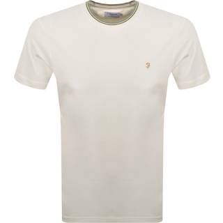 Farah Vintage Alvin Tipped T Shirt White