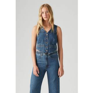 Levi's Levi's Blue 100% Cotton Braided Vest