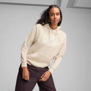 Women&#39;s Puma CLASS Relaxed Hoodie, White, Size S, Clothing - Alpine Snow - S